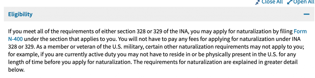 Military Green Card Eligibility